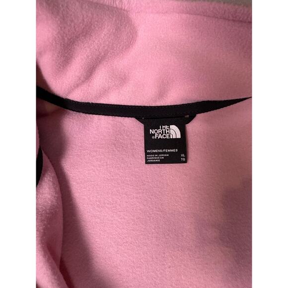 The North Face Fleece Pullover TKA Attitude Womens XL Zipper Cameo Pink Black - Picture 8 of 12